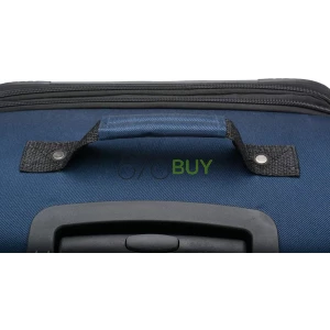 U.S. Traveler Aviron Bay Expandable Softside Luggage with Spinner Wheels, Navy, Carry-on 22-Inch