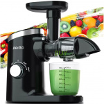Aeitto Cold Press Juicer, Quiet Masticating Juicer with Triple Modes - Black