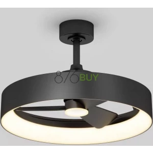 Austin 23 in. LED modern black ceiling fan - with remote