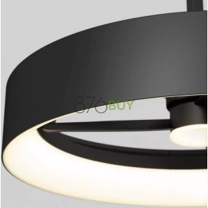 Austin 23 in. LED modern black ceiling fan - with remote