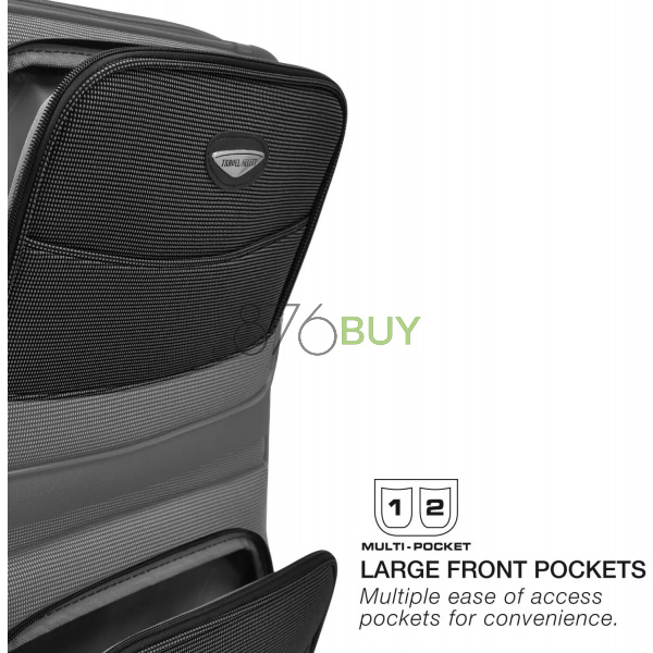 Travel Select Amsterdam Expandable Rolling Upright Luggage, Gray - Image 3