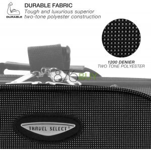 Travel Select Amsterdam Expandable Rolling Upright Luggage, Gray