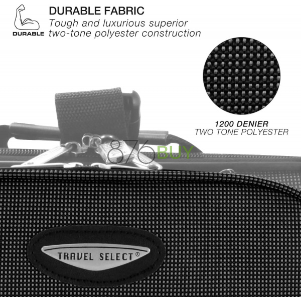 Travel Select Amsterdam Expandable Rolling Upright Luggage, Gray - Image 2