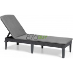 Keter Outdoor Sun Lounger with Graphite Cushion