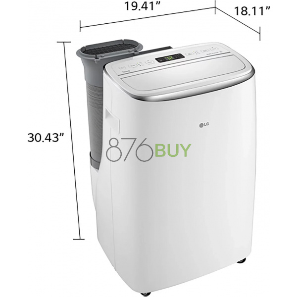 LG 10000 BTU (14000 BTU ASHRAE) Dual Inverter Portable Air Conditioner with Smartphone control, Rooms up to 500 Sq. ft, - Image 8