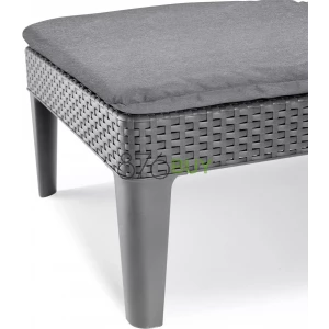 Keter Outdoor Sun Lounger with Graphite Cushion