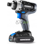 Hammerhead 20V 1/4 Inch Cordless Impact Driver Kit with 1.5Ah Battery and Charger