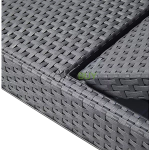 Keter Outdoor Sun Lounger with Graphite Cushion