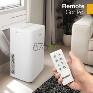 Whirlpool 8,300 BTU115V Portable Air Conditioner with Remote, Cools up to 550 sq ft