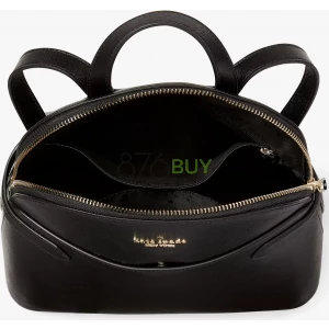 Kate Spade New York Staci Dome Leather Medium Backpack Black