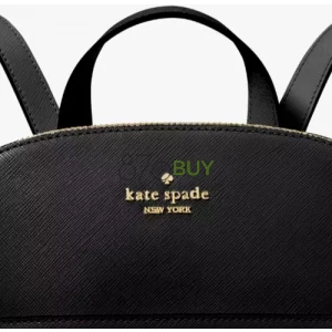 Kate Spade New York Staci Dome Leather Medium Backpack Black
