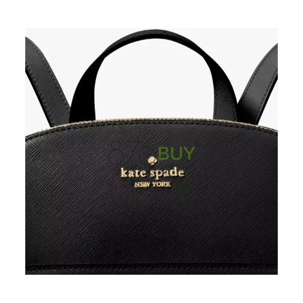 Kate Spade New York Staci Dome Leather Medium Backpack Black - Image 3