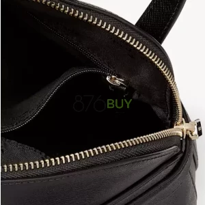 Kate Spade New York Staci Dome Leather Medium Backpack Black