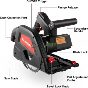 Eastvolt 6-1/2" Plunge-cut Track Saw