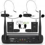 Pyle Dual Channel Wireless Microphone System