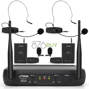 Pyle Dual Channel Wireless Microphone System