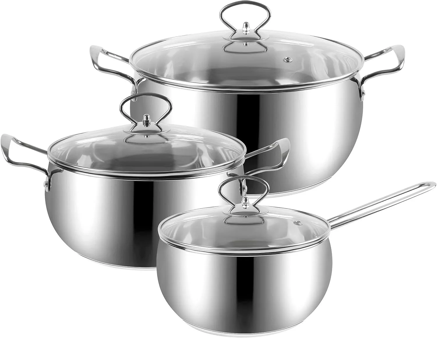 Doral Amsterdam Stainless Steel 6-Piece Cookware Set