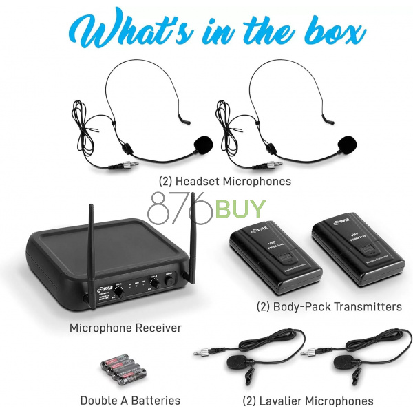 Pyle Dual Channel Wireless Microphone System - Image 2