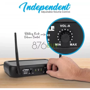 Pyle Dual Channel Wireless Microphone System