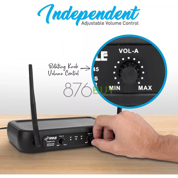 Pyle Dual Channel Wireless Microphone System - Image 6
