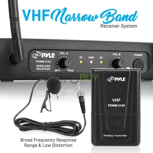 Pyle Dual Channel Wireless Microphone System