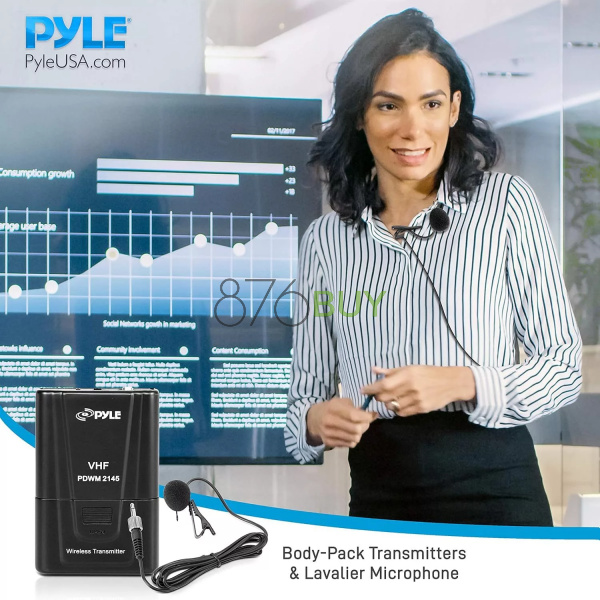 Pyle Dual Channel Wireless Microphone System - Image 3