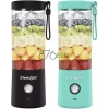 BlendJet Battery Powered Portable Blender, Black & Green (2 Count)