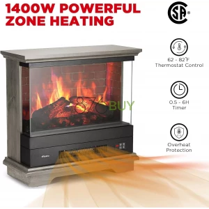 TURBRO Firelake 27-Inch Electric Fireplace