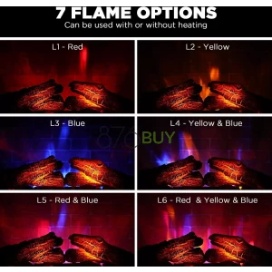 TURBRO Firelake 27-Inch Electric Fireplace