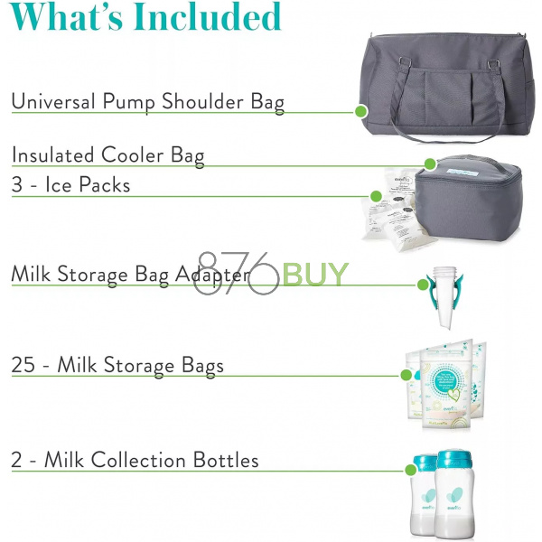 Evenflo Pumping Accessories, Grey - Image 2