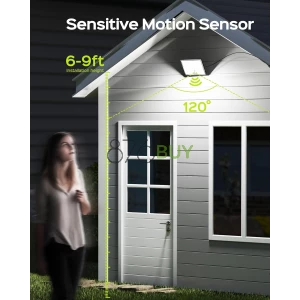 JACKYLED Solar Lights Outdoor with Motion Sensor