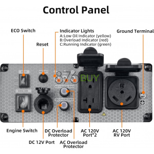 Oxseryn Gas Powered 4000 Watts Inverter Generator