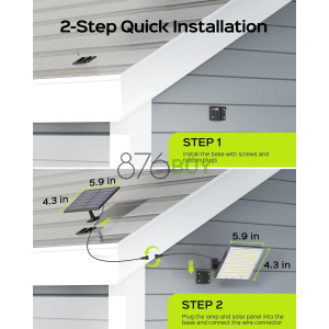 JACKYLED Solar Lights Outdoor with Motion Sensor