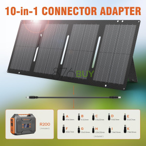 ZeroKor 300W Portable Solar Generator with Foldable 60W Solar Panel