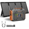 ZeroKor 300W Portable Solar Generator with Foldable 60W Solar Panel