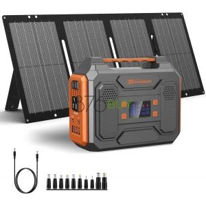 ZeroKor 300W Portable Solar Generator with Foldable 60W Solar Panel
