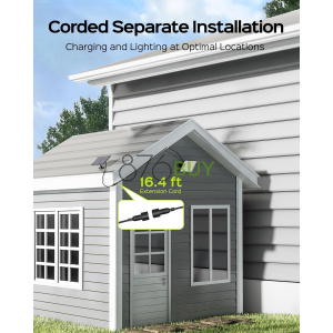 JACKYLED Solar Lights Outdoor with Motion Sensor