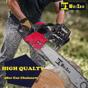 WOIZAO Gas Chainsaw 58CC with Quick-Switch Dual Bars (18 and 20 Inch)