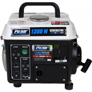 Pulsar 1200 Peak Watt, 900 Running Watt Portable 2-Cycle Gas Powered Generator