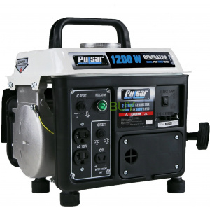Pulsar 1200 Peak Watt, 900 Running Watt Portable 2-Cycle Gas Powered Generator