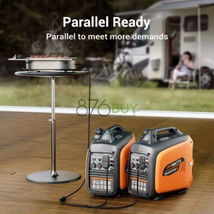 Efurden 2500-Watt Portable Inverter Generator Gas Powered, EPA Compliant, Parallel Capability, CO Shutdown, Low Noise