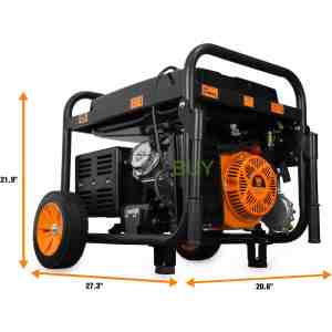 WEN 11,000-Watt 120V/240V Dual Fuel Portable Generator with Wheel Kit and Electric Start (DF1100T)