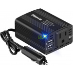 PiSFAU 150W Power Inverter 12V DC to 110V AC Car Plug Adapter Outlet Converter