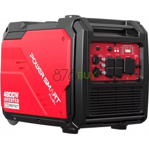 PowerSmart 4800-Watt Portable Inverter Generator with Wheels Handle Kit