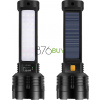 Solar LED Rechargeable Flashlight - 20000 Lumens Super Bright Tactical Flash Light, Compact & Waterproof, Long-Lasting Battery