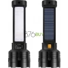 Solar LED Rechargeable Flashlight - 20000 Lumens Super Bright Tactical Flash Light, Compact & Waterproof, Long-Lasting Battery