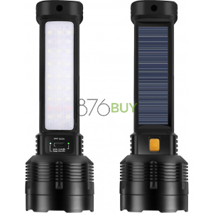 Solar LED Rechargeable Flashlight - 20000 Lumens Super Bright Tactical Flash Light, Compact & Waterproof, Long-Lasting Battery
