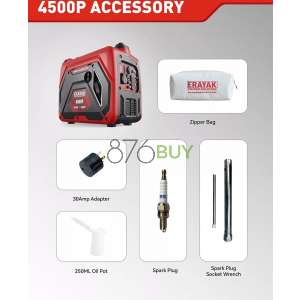 ERAYAK 4500W Super Quiet Portable Inverter Generator