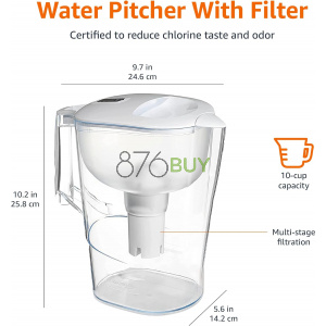 ZeroWater 20-Cup Ready-Pour 5-Stage Water Filter Dispenser with 0 TDS Water Filter