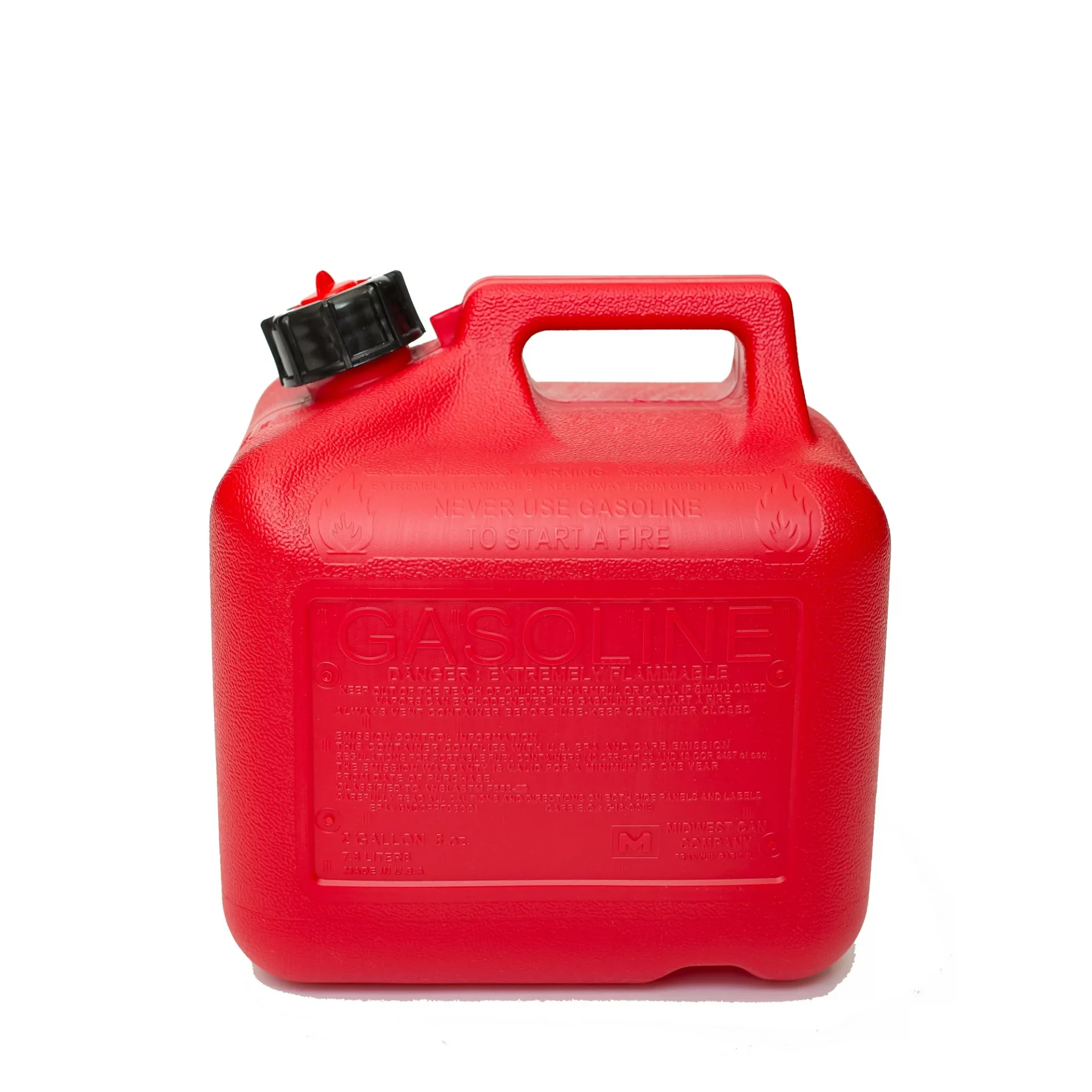 Midwest Can Auto Shut Off Gasoline Can, 2.6 Gallon Capacity, Red - Image 5